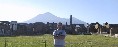 Mark near Mt. Vesuvious at Pompei