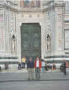Mark and Mike in from of the Duomo in Florence, Italy