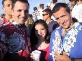 Mark, Mike and Melena at the Luau