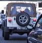 Jacked up Jeep in Genova