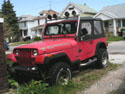 Brodie's Mom's 89 Red YJ from Canada