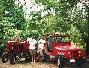 Mark and Mike with JeepMud and the Farmall Tractor