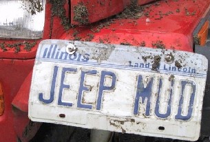 Old JeepMud plate